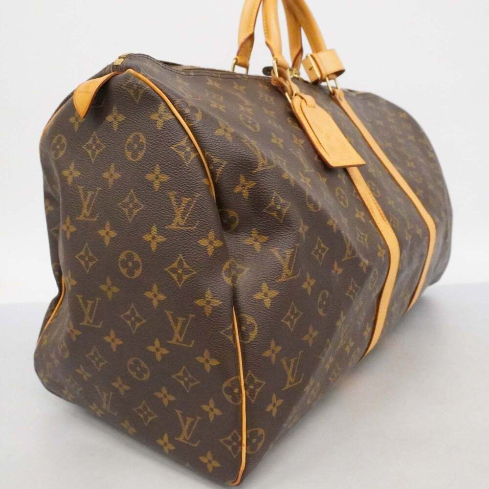 LOUIS VUITTON Brown Monogram Keepall 55 Boston Bag - Picture 2 of 14